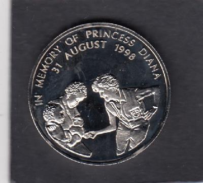 Beschrijving: 5 Dollar DIANA WITH CHILDS unlisted